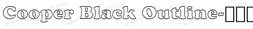 Cooper Black Outline字体转换